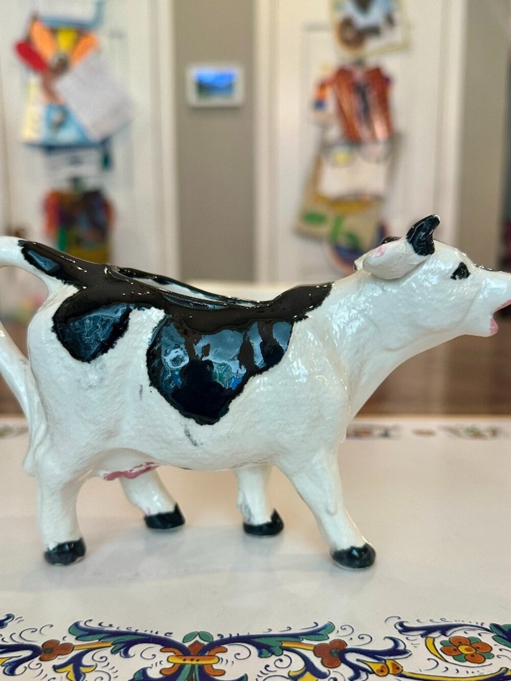 vintage ceramic cow creamer